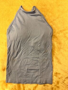 90 Degree By Reflex Light Blue Ribbed Calista Tank
